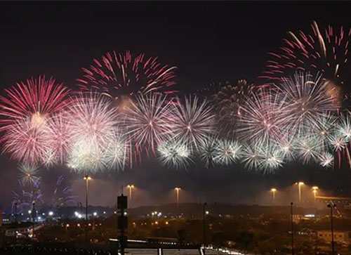 鄄城县焰火晚会